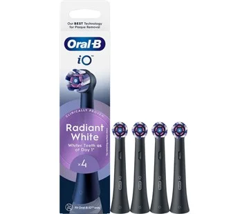 Oral-B kartáčkové hlavice IO Radiant White 4ks Časově Omezené