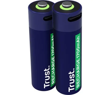 Trust USB-C Accu 1700 mAh 2P - AA Akce