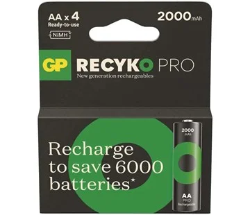 Sezónní Sleva GP nabíjecí baterie ReCyko Pro AA (HR6) 4PP
