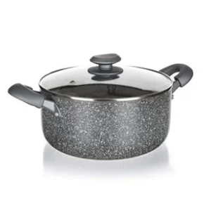 Banquet Hrnec GRANITE PR 24 x 11 cm, se skleněnou poklicí Ověřený