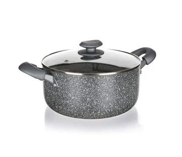 Banquet Hrnec GRANITE PR 24 x 11 cm, se skleněnou poklicí Ověřený