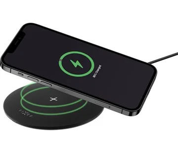 Podložka pro rychlé bezdrátové nabíjení telefonu FIXED SlimPad, 15W, černá Koupit Online