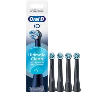 Expresní Doručení Oral-B kartáčkové hlavice iO Ultimate Clean Black 4ks