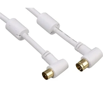 Hama anténní kabel vidlice-zásuvka, kolmé konektory, 95 dB, 3*, 10 m Super Cena