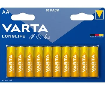 VARTA Longlife 10 AA 4106101461 Vysoce Kvalitní