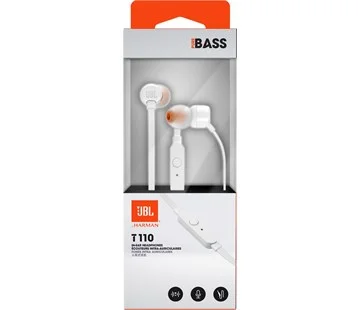 JBL Tune110 white Ihned K Objednání