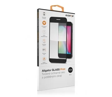 Ochranné tvrzené sklo ALIGATOR PRINT, Samsung Galaxy A23 (5G), černá, celoplošné lepení Nejlepší Cena