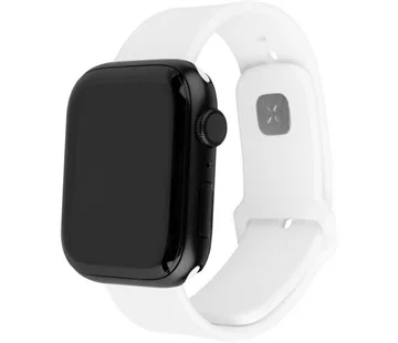 Cenová Bomba Set silikonových řemínků FIXED Silicone Sporty Strap pro Apple Watch 42/44/45mm, bílý