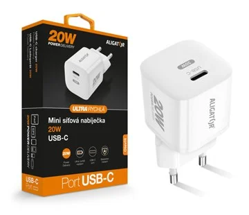 Nejprodávanější ALI CN mini PD 20W, USB-C, bílá CHPD0016