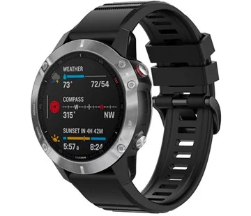 Omezená Nabídka Silikonový řemínek FIXED Silicone Strap pro Garmin QuickFit 22mm, černý