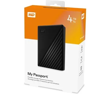 WD My Passport 4TB, černá Horká Nabídka