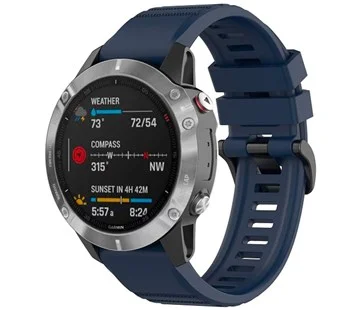 Omezená Nabídka Silikonový řemínek FIXED Silicone Strap pro Garmin QuickFit 26mm, modrý