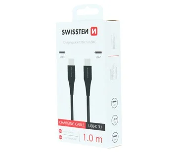 Expresní Doručení Kabel Swissten USB-C / USB-C 1,0 M Černý
