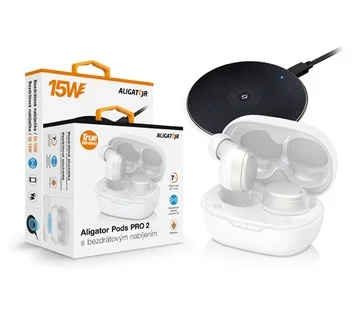 Aligator Pods Pro 2 + Bezdrátová nabíječka 15W Horká Nabídka