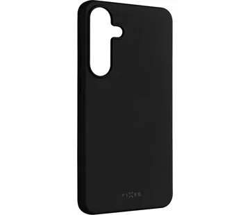 Vysoce Kvalitní Zadní pogumovaný kryt FIXED Story pro Samsung Galaxy S25+, černý