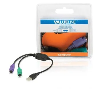 VALUELINE VLCB60830B03 USB-2xPS2, 0,3m Super Cena