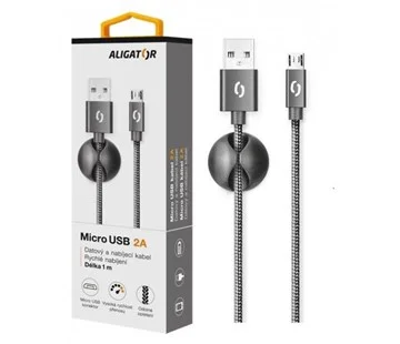ALIGATOR PREMIUM Datový kabel 2A, Micro USB černý (DATKP01) Nakupujte Hned