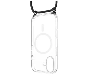 Doprava Zdarma Pouzdro FIXED MagPure Neck s černou šňůrkou na krk pro Apple iPhone 17