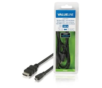 VALUELINE VLVB34700B10 HDMI-µHDMI, 1m Doprava Zdarma