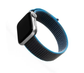 Nylonový řemínek FIXED Nylon Strap pro Apple Watch 40mm/ Watch 38mm, šedomodrý Akční Nabídka