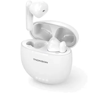 Thomson Bluetooth sluchátka WEAR77032, pecky, nabíjecí pouzdro, bílá Značkový