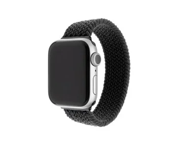 Elastický nylonový řemínek FIXED Nylon Strap pro Apple Watch 38/40mm, velikost XL, černý Přímo Od Výrobce