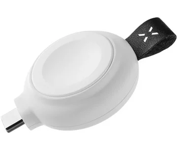 Cenově Výhodný Magnetický nabíjecí adaptér FIXED Orb pro Apple Watch s podporou rychlonabíjení, MFi certifikace, bílý