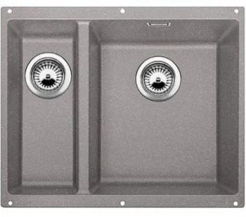 Novinka Blanco SUBLINE 340/160 U Silgranit aluminium bez táhla dřez vpravo - 520413