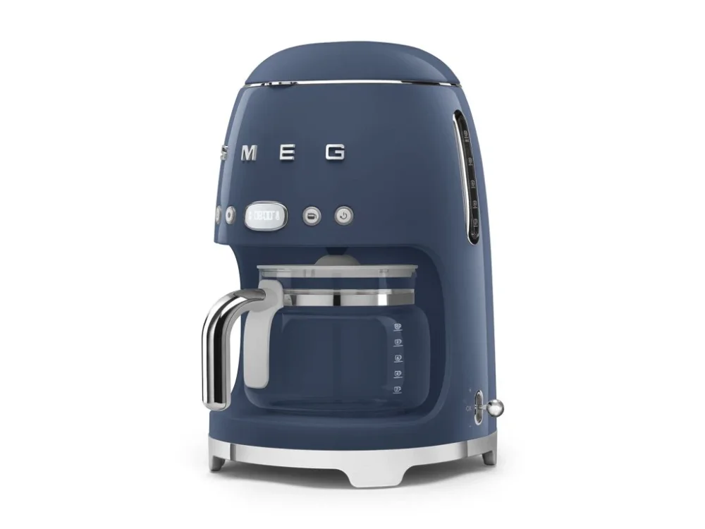 Ihned K Objednání Kávovar na překapávanou kávu Smeg 50's style DCF02NBEU / 1050 W / až 12 šálků / námořnická modrá