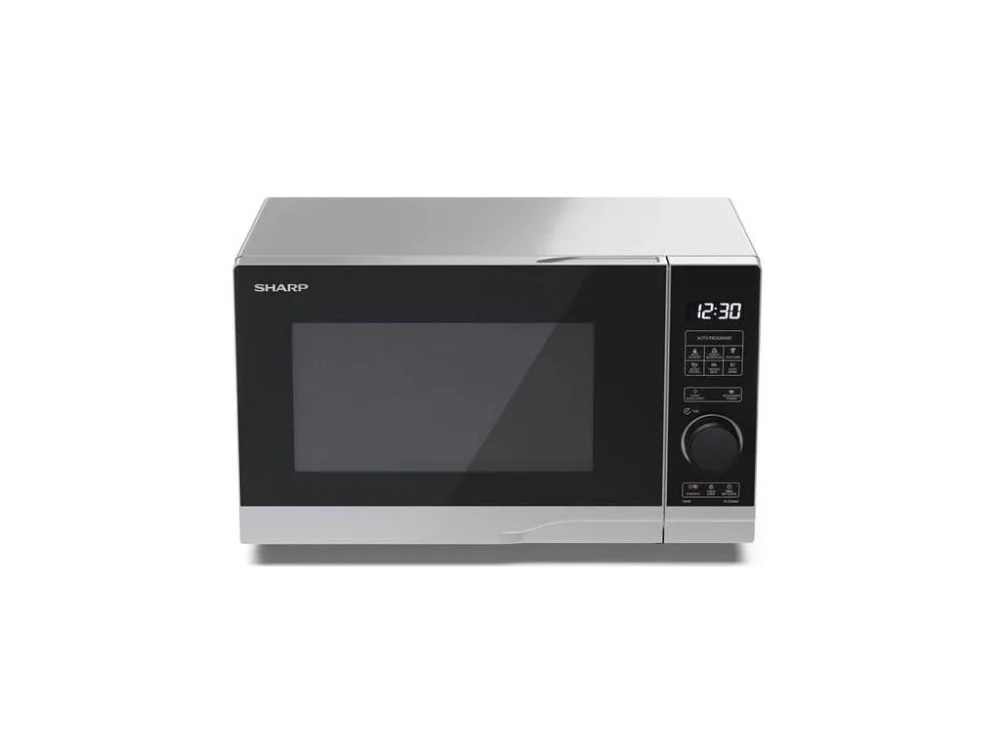 Mikrovlnná trouba Sharp YC-PS204AE-S / 700 W / 20 l / Ø talíře 24,5 cm / stříbrná Rychlé Dodání