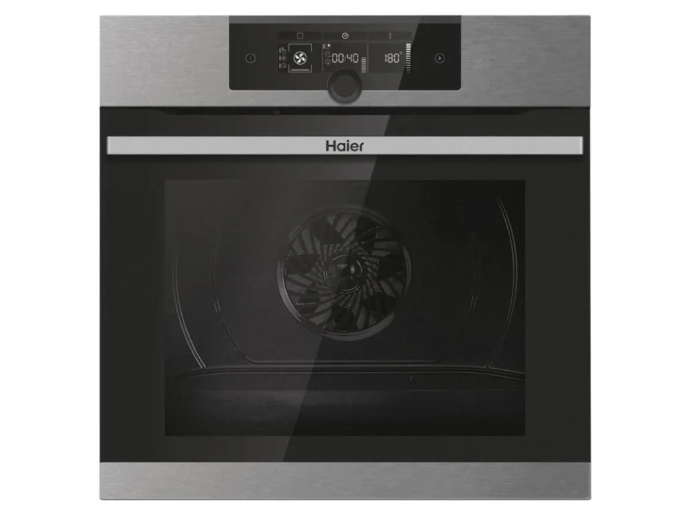 Vestavná trouba Haier I-Turn Series 2 HWO60SM2F9XH / 70 l / 2600 W / 8 programů / nerez/černá Časově Omezené