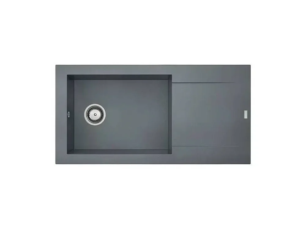 Nejprodávanější Vestavný granitový dřez CAREA Dukkah s odkapávačem / 98 x 50 cm / šedá