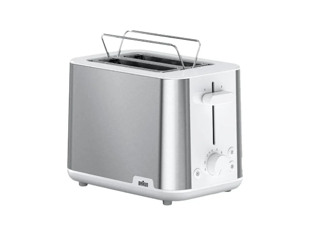 Nejprodávanější Topinkovač Braun HT 1510 WH PurShine / 900 W / 2 sloty / bílá/stříbrná