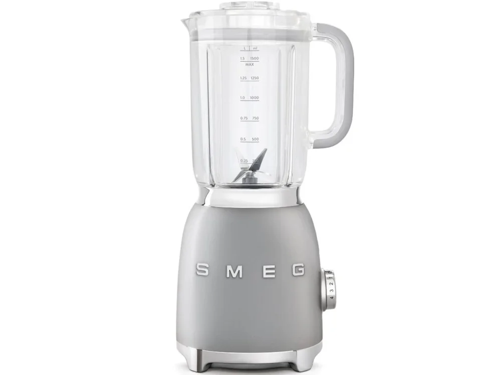 Doprava Zdarma Stolní mixér Smeg 50's style BLF01SVEU / 800 W / 1,5 l / stříbrná