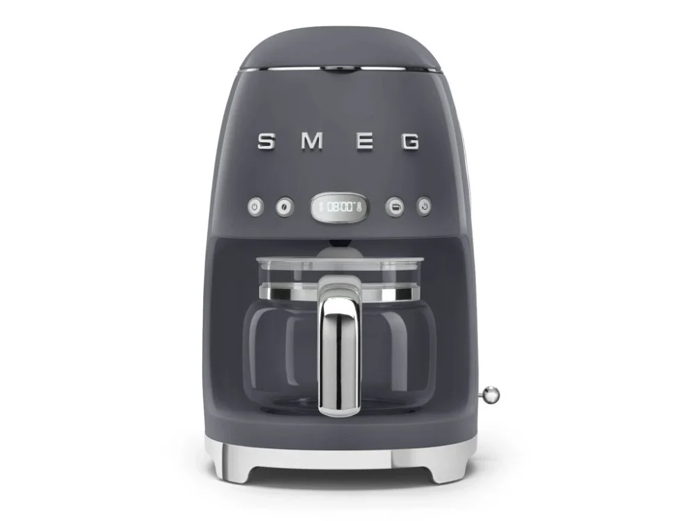 Originální Kávovar na překapávanou kávu Smeg 50's style DCF02GREU / 1050 W / 1,4 l / šedá