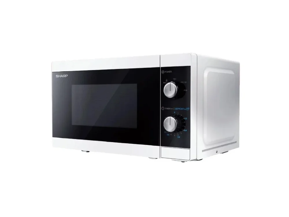 Mikrovlnná trouba 2v1 Sharp YC-MS01EW / 800/1270 W / 20 l / bílá/černá Výprodej