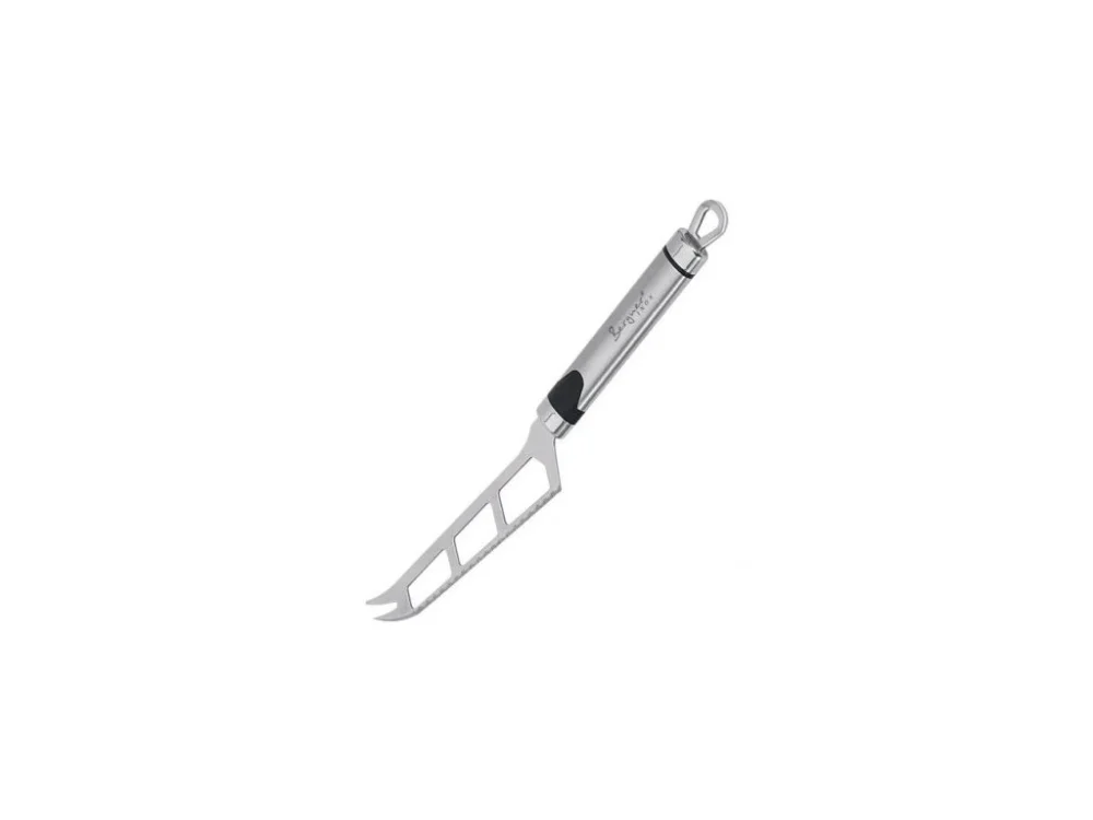 Novinka Nůž na sýr Bergner Gizmo / 26 cm / nerez / stříbrná / černá
