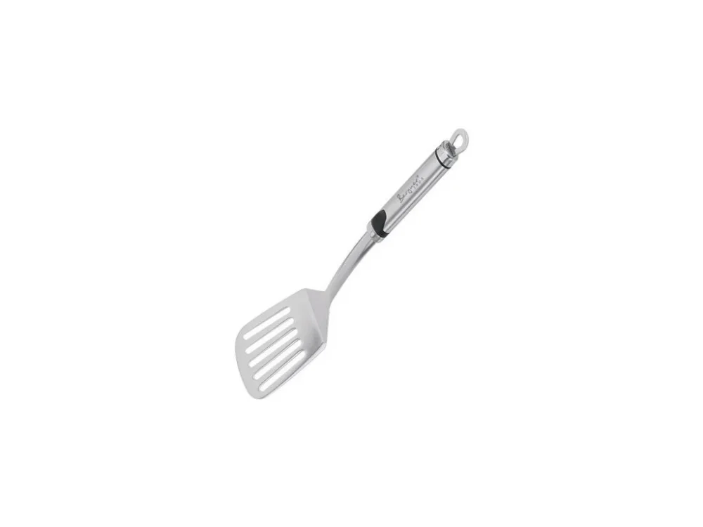 Obracečka s otvory Bergner BG-3236 / nerez / 35 cm / stříbrná / černá Akce
