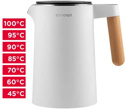 Časově Omezené Rychlovarná konvice s regulací teploty 1,5 l Salt & Pepper RK3300