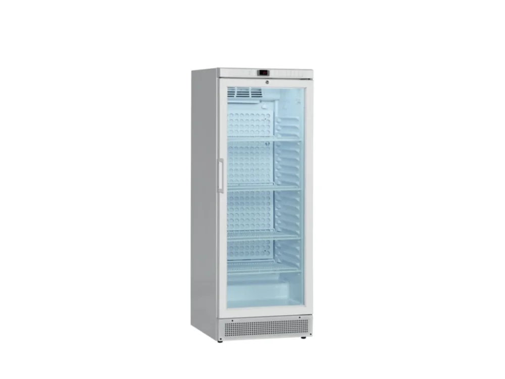 Autentický TEFCOLD MSU 300 –Laboratorní lednice, prosklená, s alarmem, 260 l, bílá