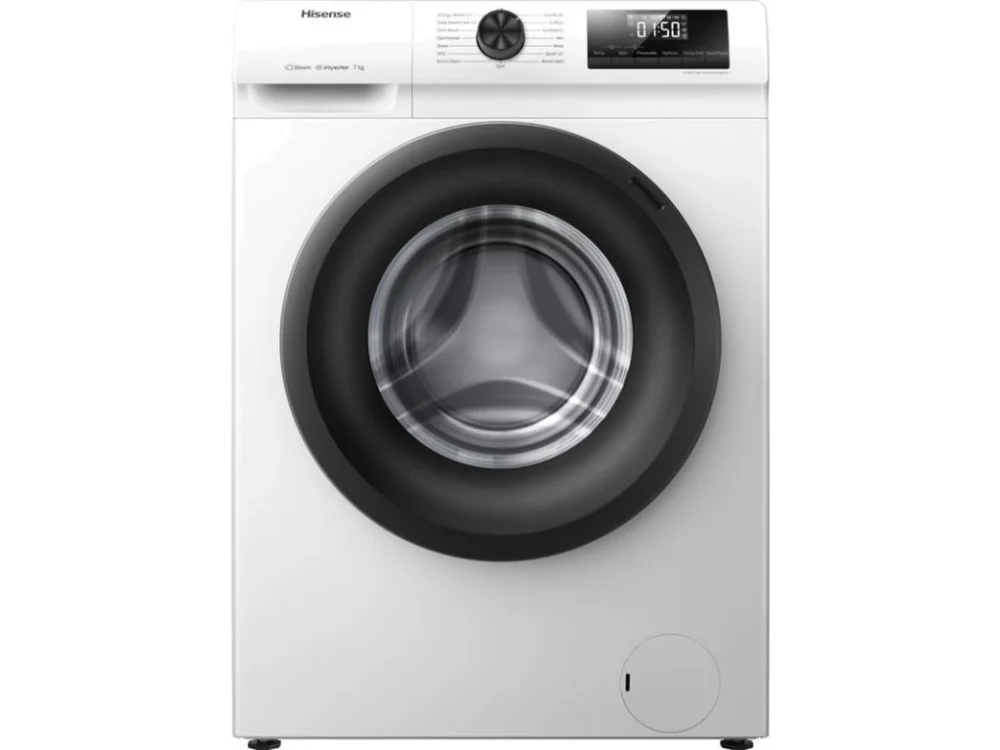 Hisense WFQP7012EVM – Pračka s předním plněním, kapacita 7 kg, bílá Nová Kolekce