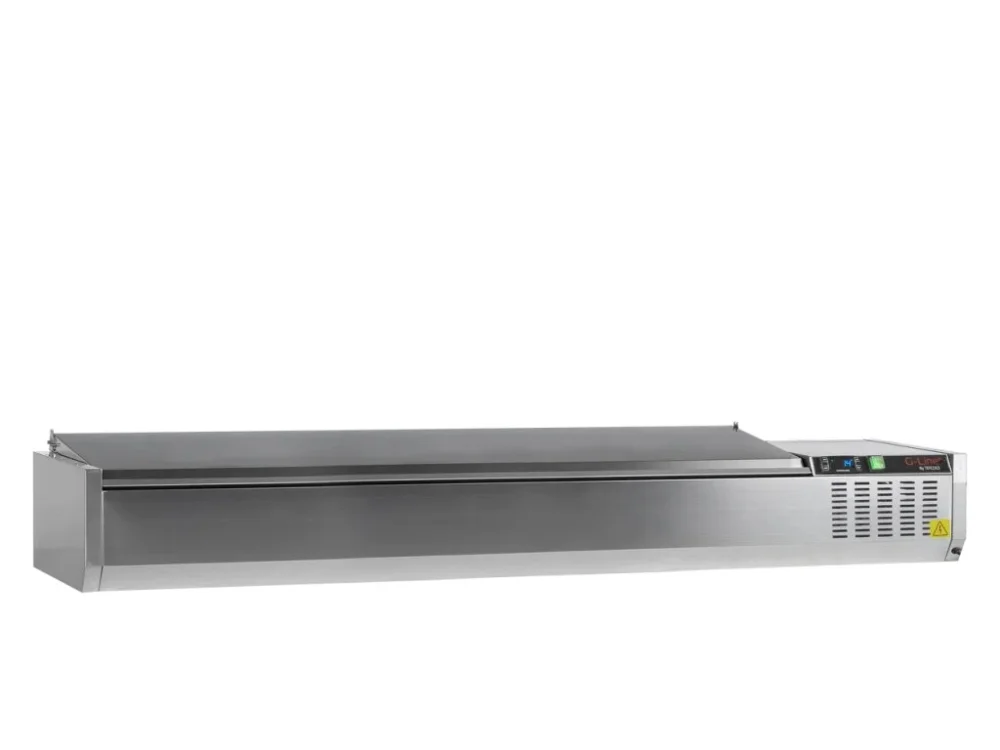 G-Line by TEFCOLD GVC38-200 S/S – Stolní chladicí nástavba, s víkem, 9x GN 1/3, nerezová Časově Omezené
