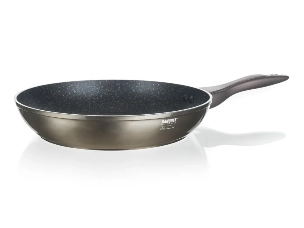 pánev 28x5,3cm nepřiln.povrch METALLIC PLATINUM Výhodná Nabídka