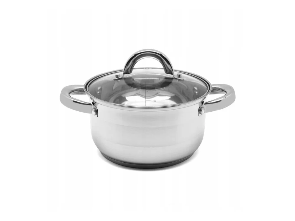Cenově Výhodný hrnec d22cm+PO sklo, ( 4,0l) ROGER, indukce, NR