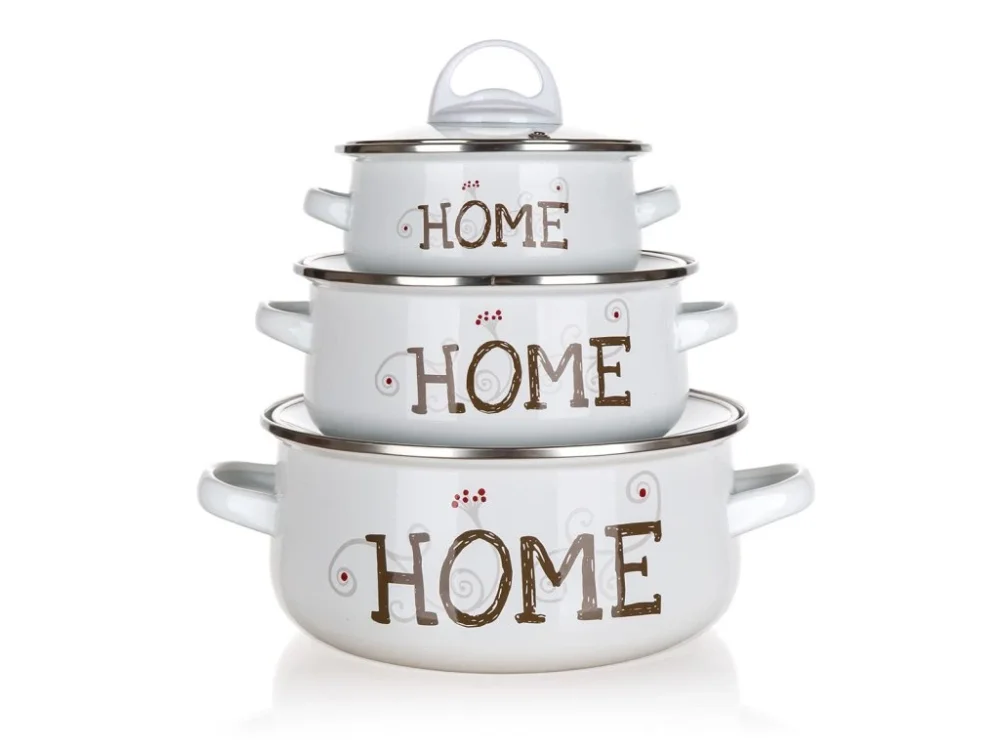 sada nádobí HOME smalt 6díl. Nízká Cena