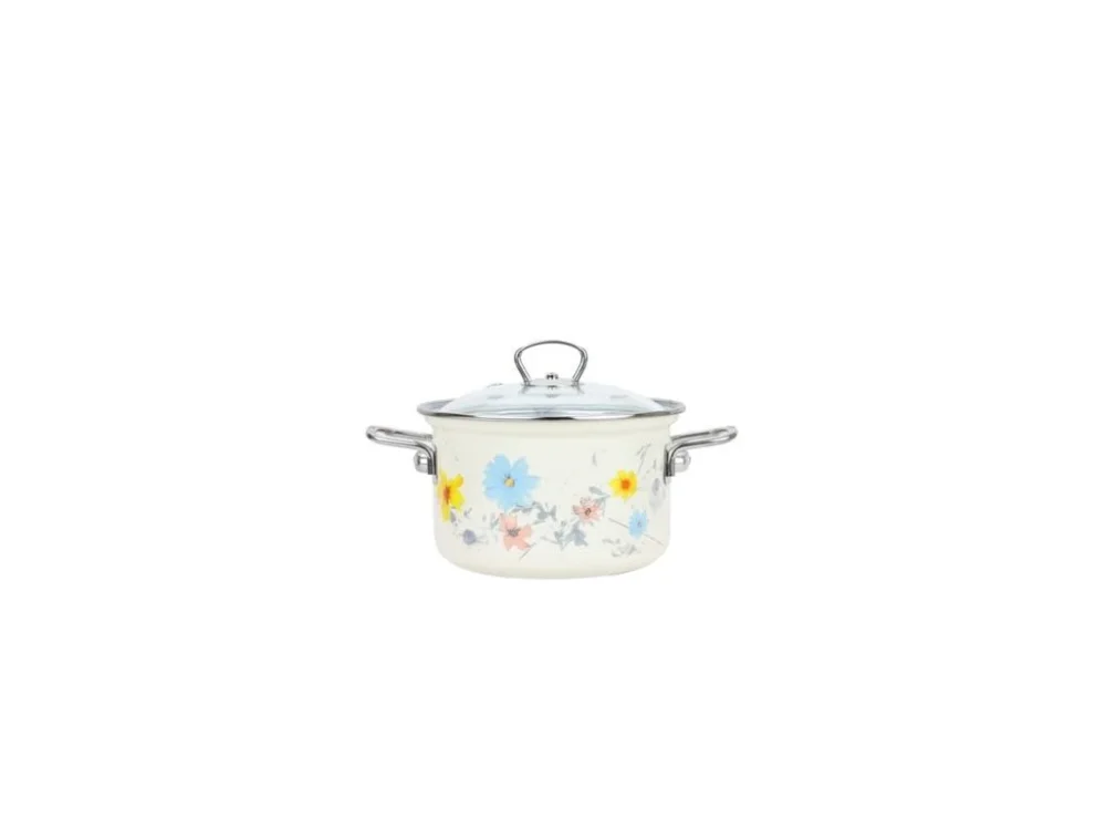 Nejlepší Volba hrnec+PO d18 sklo bílý, MEADOW, 2,0l, smalt
