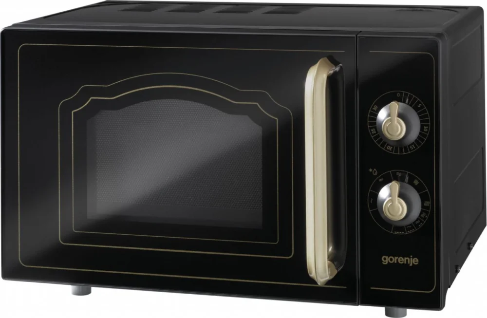 Gorenje MO4250CLB Voľně stojící mikrovlnná trouba, Il Classico, 20 l, černá | Jihočeské Elektro | Servis chlazení České Budějovice Cenová Bomba