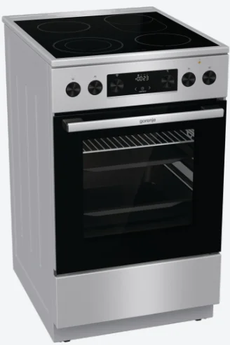 Novinka Gorenje GECS5C70XPA Řada G600 Elektrický sporák, 50 cm | Jihočeské Elektro | Servis chlazení České Budějovice