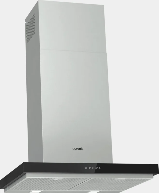 Nejlepší Volba Gorenje WHT643E4XBG Komínový odsavač, T tvar, 60 cm, B, černé sklo | Jihočeské Elektro | Servis chlazení České Budějovice