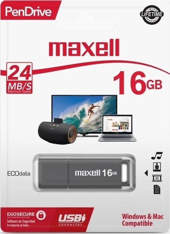 Maxell USB FD 16GB 2.0 Pendrive Finální Výprodej